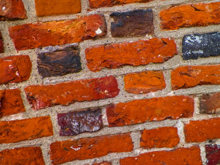Red bricks as background. Copy Soace.の写真素材