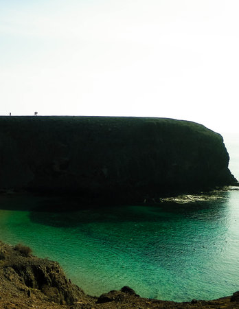 Papagayo Cliffs, Lanzarote island. One of the most popular places on Lanzarote island. Beautiful...