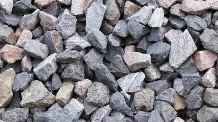 Close up of small stones as nature background. Copy space.の写真素材