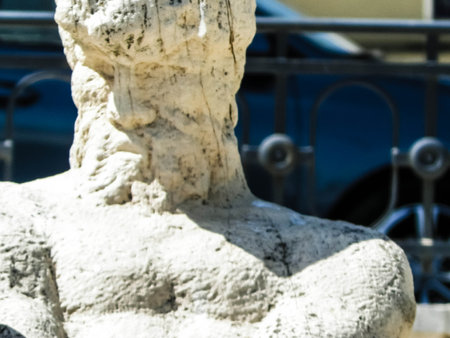 Monument of Romanian Sailors, Constanta Romania. History and Architecture concept.の写真素材