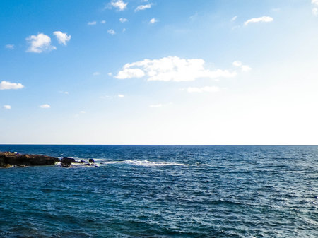 Coastal area in Cyprus near Coral Bay. Pure nature.の写真素材