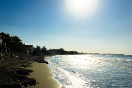 Amazing view of coastal area in Cyprus. Perivolia Beach.の写真素材