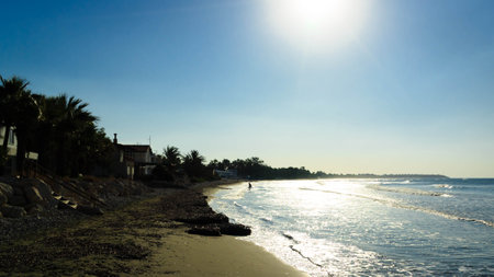 Amazing view of coastal area in Cyprus. Perivolia Beach.の写真素材