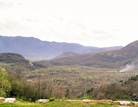 Lovcen mountains in Montenegro. Beauty of nature. Autumn season.の写真素材