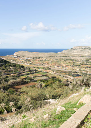 Cave Dwelling in Melliea. Malta. Touristic place.の写真素材