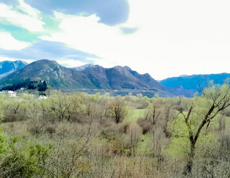 Lovcen mountains in Montenegro. Beauty of nature. Autumn season.の写真素材