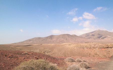Desert Landscape in Volcan Teide National Park, Tenerife, Canary Island, Spainの写真素材