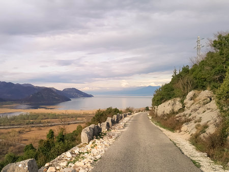 Rumija Mountains and Lake Skadar. Montenegro outside the tourist season.の写真素材