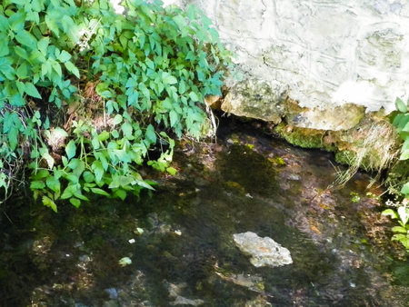 Spring of Black Drim's River. Nature and exploration concept.の写真素材