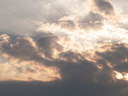 Beautiful sunset sky as nature background. Beauty in nature.の写真素材