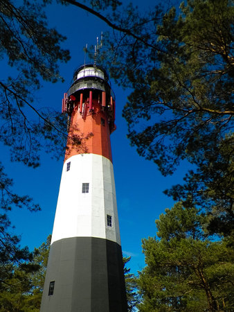Stilo lighthouse, Northern Poland. Baltic sea coastal area.の写真素材