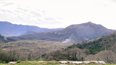 Lovcen mountains in Montenegro. Beauty of nature. Autumn season.の写真素材