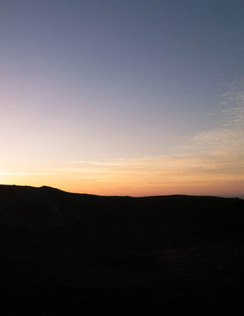 Sinset over Montaの写真素材