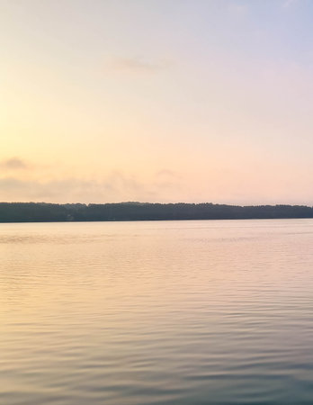 Early morning in Kashubia. Northern Poland.の写真素材