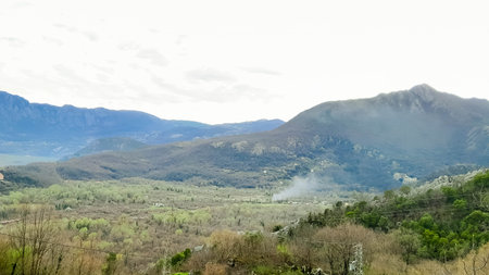 Lovcen mountains in Montenegro. Beauty of nature. Autumn season.