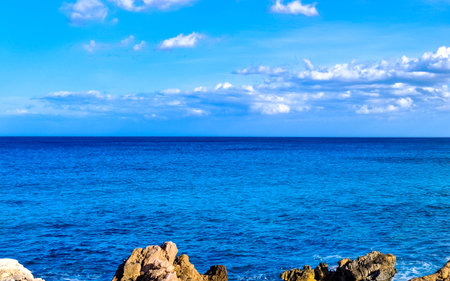 Coast of Mallorca Island at sunny day.の写真素材