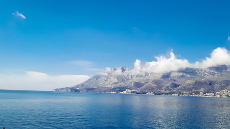 Becici Vidkovac penisula near Budva Montenegro.の写真素材