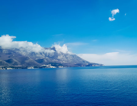 Becici Vidkovac penisula near Budva Montenegro.の写真素材