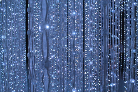 Lights on blue background.の写真素材