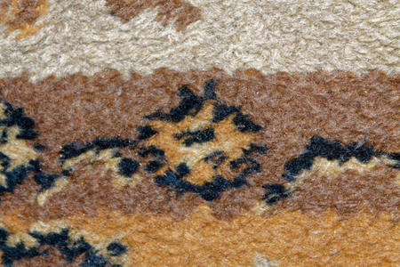 Persian Carpet Texture, abstract macro ornament. Middle Eastern Traditional Carpet Fabric background