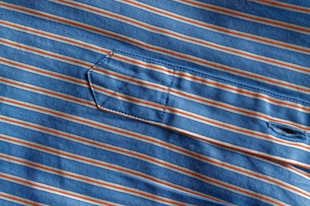 Part of blue striped shirt texture or backgroundの写真素材