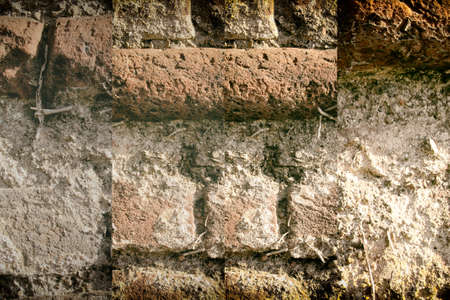 Brick wall stone background - texture for continuous rocks