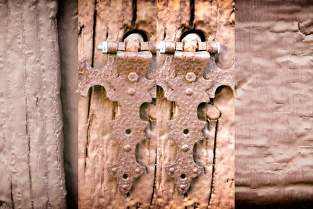 Wooden panel background, cracked texture, old surface