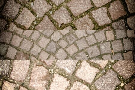 Street pavement background, rock texture