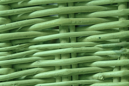 Green Wicker bamboo, rattan fence, background, texture for web site or mobile devices.の写真素材