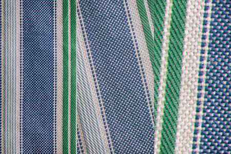 Part of Navy Peony striped shirt texture, textile background, fabric surface.