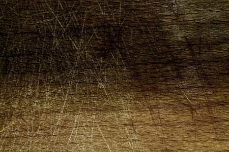 Autumn Maple painted close-up vintage empty cutting board, food with shadow background concept, wooden textured surface.の写真素材