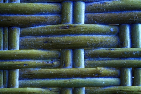 Marina grunge painted Wooden wicker texture of basketwork for background use.の写真素材