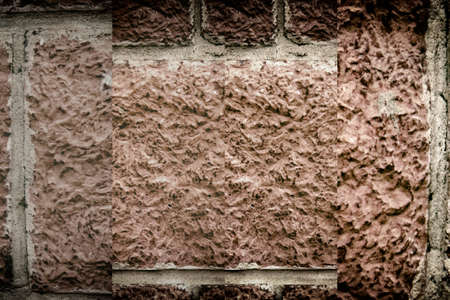 Abstract background of tile brick wall. Texture surface of stone wall.