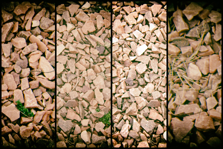 Flintstone pebbles structure of red stone for background.