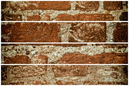 Vintage Brick wall texture, cement background for web site or mobile devices.の写真素材