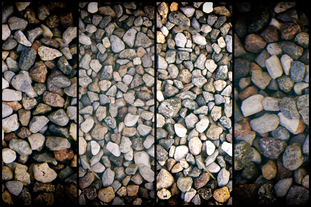 Stone texture, rock surface level, pebble background for web site or mobile devices.の写真素材