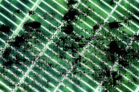 Grunge Ultra green Steel ground lattice. Stainless steel texture, background for web site or mobile devices.の写真素材