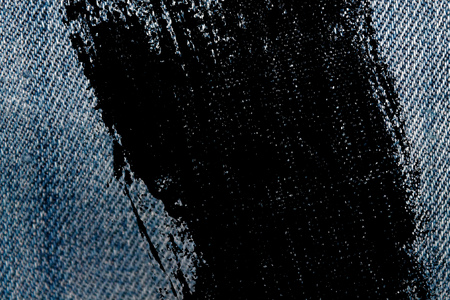 Dirty grunge Jeans blue macro texture for denim background.の写真素材