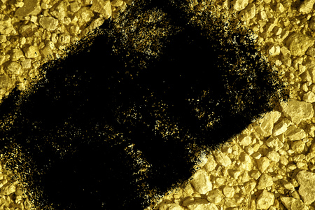 Grunge Ultra yellow Ground texture, sand surface, stone background.の写真素材