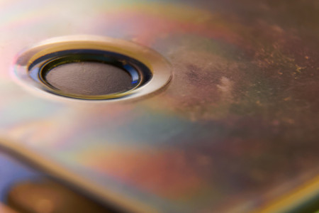 Fingerprint site close-up on cellphoneの写真素材