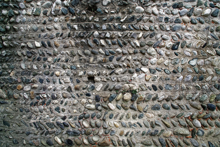 Old stone wall, grunge technique texture, rock rough surfaceの写真素材