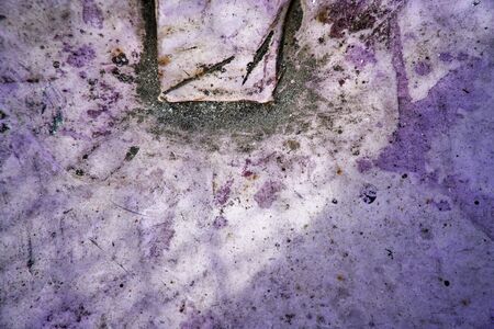 Ultra Violet vivid color concrete wall, stone surface.の写真素材