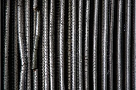 Old antique radiator grille, Engine Cooler Texture or Background.の写真素材