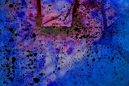 Ultra Violet vivid color concrete wall, stone surface.の写真素材