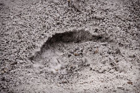 Road gravel, sand and granite gravel texture. Crushed Gravel background. Pile of Stones texture. Industrial coals.の写真素材