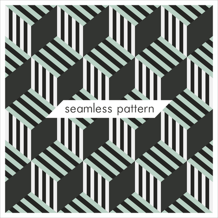 Vector seamless geometrical patterns. Abstract fashion texture. Graphic style for wallpaper, wrapping, fabric, apparel, prints, website etc.のイラスト素材