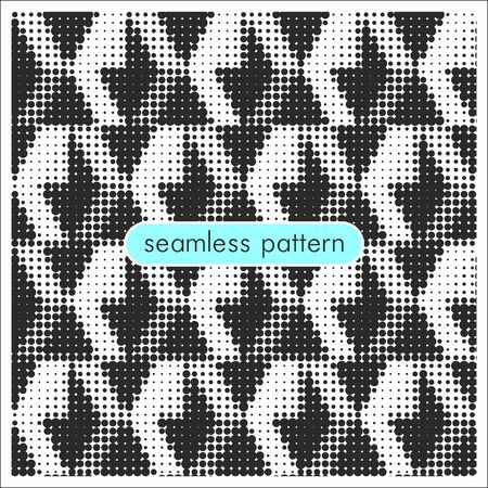 Seamless patterns with halftone dots. Endless vector texture for wallpaper, pattern fills, web page...