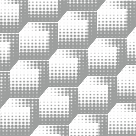 Halftone pattern background texture, round spot shapes, vintage or retro graphic, usable as decorative element.のイラスト素材