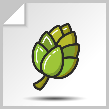 Beer icon for alcohol beverage menu. Vector Isolated flat colorfull illustration.のイラスト素材