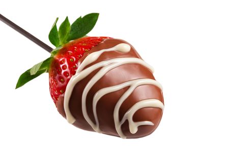 Chocolate covered strawberryの写真素材